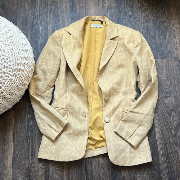 MVP WARDROBE STRIPPED BLAZER - Picture 1 of 6
